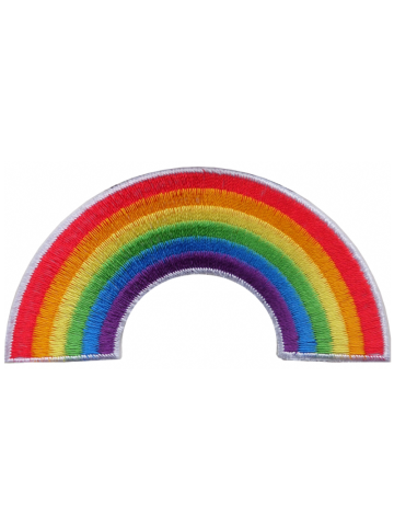 LGBT Rainbow Shaped Embroidered Patch