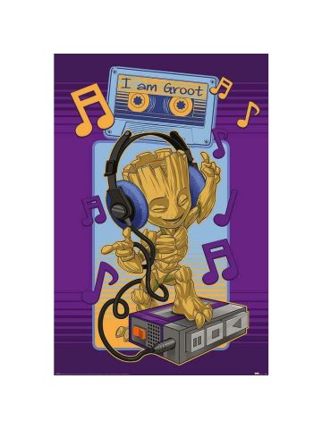 Guardians of the Galaxy Poster I Am Groot, Cassette 61x91.5cm