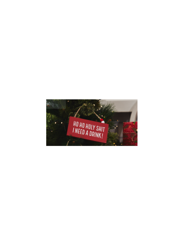 Funny Christmas Wall Plaque