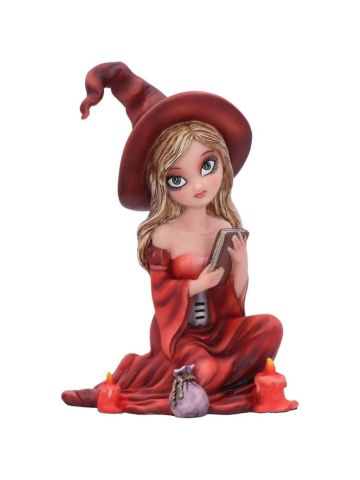 Rina Witch Figurine, Red, 15cm