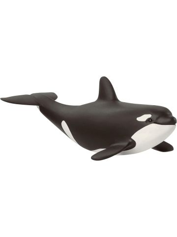 SCHLEICH Baby Orca Wild Life Toy Figurine 
