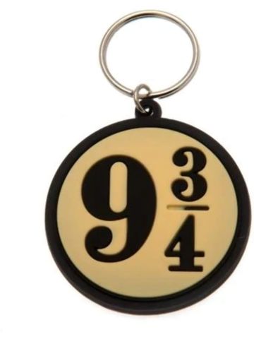HARRY POTTER Platform 9 ¾ Rubber Keyring - Official Merchandise