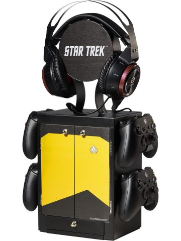 Numskull NS3351 Yellow Gaming Locker, Controller Holder, Headset Stand for PS5, Xbox Series X S, Nintendo Switch-Official Star Trek Merchandise