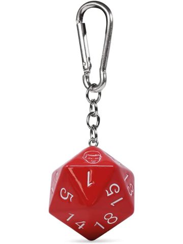 Stranger Things Keychain/Bag Charm with Carabiner 3D D20 Dice