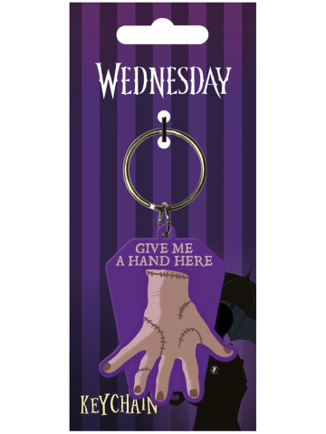 Rubber Keychain - Wednesday (Give Me A Hand)
