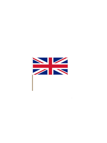 Union Jack Handwaving Flag 12" x 18"
