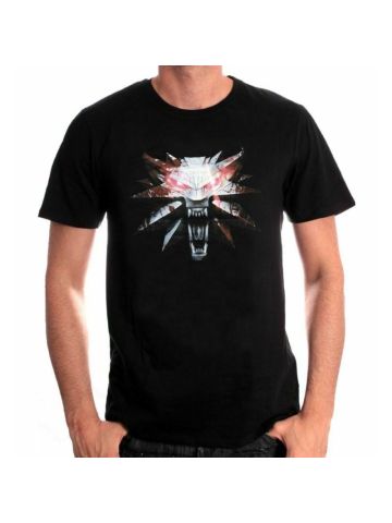 Tshirt The Witcher 3 – Wolf Medaillon Small